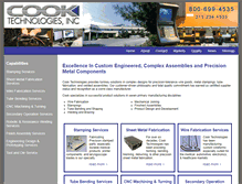 Tablet Screenshot of cooktechnologies.com